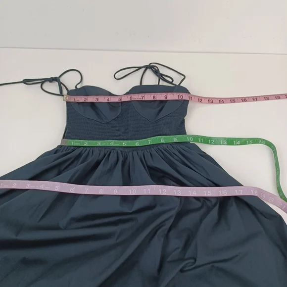 Staud Landry Maxi Dress Size XS Women Feminine Cotton Blend Pockets Smock Black - Picture 11 of 13